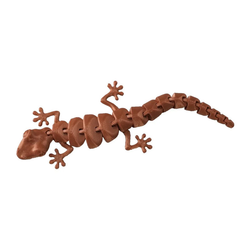 3D Station 3D Printed Mini Lizard - Bronze - مجسم ثلاثي الأبعاد
